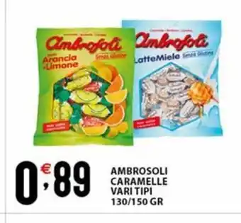 AMBROSOLI CARAMELLE VARI TIPI 130/150 GR