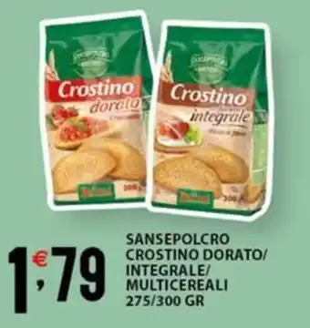 SANSEPOLCRO CROSTINO DORATO/ INTEGRALE/ MULTICEREALI 275/300 GR