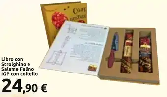 Carrefour Libro con Strolghino e Salame Felino IGP con coltello offerta