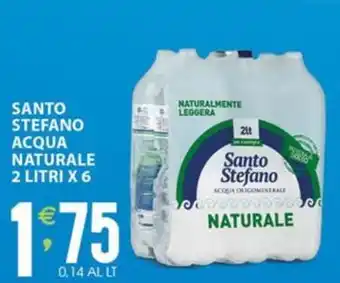 Sisa SANTO STEFANO ACQUA NATURALE 2 LITRI X 6 offerta