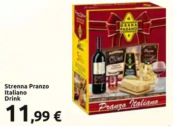 Carrefour Strenna Pranzo Italiano Drink offerta