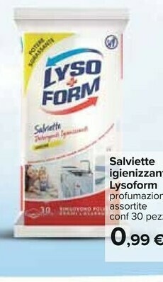 Carrefour Lysoform Salviette Igienizzanti offerta