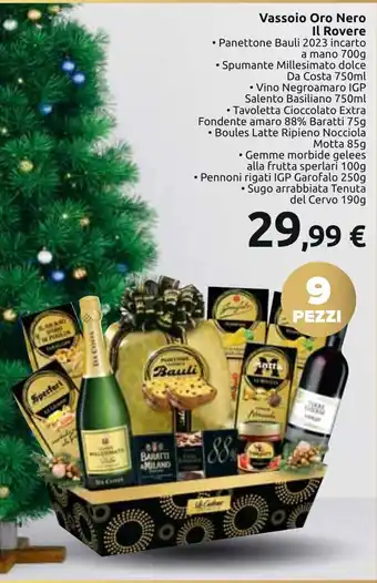 Vassoio Oro Nero Il Rovere