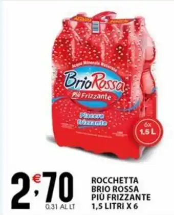 Sisa ROCCHETTA BRIO ROSSA PIÙ FRIZZANTE 1,5 LITRI X 6 offerta