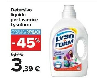 Carrefour Lysoform Detersivo Lavatrice offerta