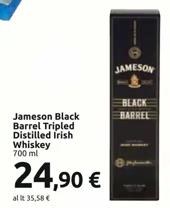 Jameson Black Barrel Tripled Distilled Irish Whiskey 700 ml