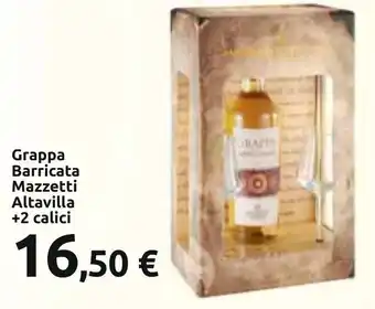 Carrefour Grappa Barricata Mazzetti Altavilla +2 calici offerta