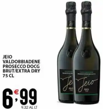 Sisa JEIO VALDOBBIADENE PROSECCO DOCG BRUT/EXTRA DRY 75 CL offerta