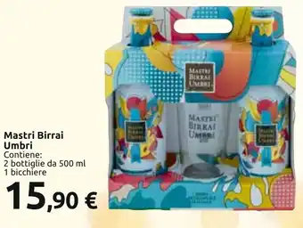 Carrefour Mastri Birrai Umbri Contiene: 2 bottiglie da 500 ml 1 bicchiere offerta