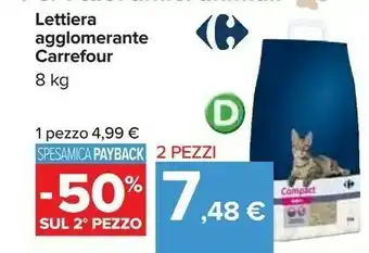 Carrefour Carrefour Lettiera Agglomerante offerta