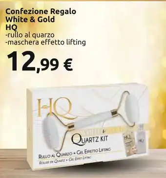 Carrefour Confezione Regalo White & Gold HQ -rullo al quarzo -maschera effetto lifting offerta