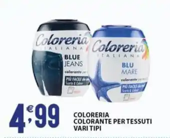 Sisa COLORANTE PER TESSUTI VARI TIPI offerta