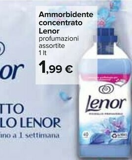 Carrefour Lenor Ammorbidente Concentrato offerta