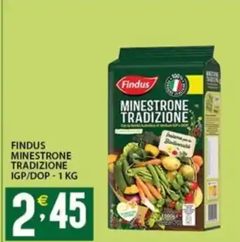 Sisa FINDUS MINESTRONE TRADIZIONE IGP/DOP - 1 KG offerta