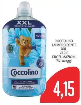 Supermercati Piccolo COCCOLINO AMMORBIDENTE XXL VARIE PROFUMAZIONI 76 Lavaggi offerta
