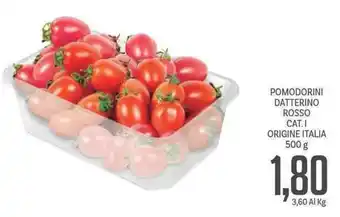 Supermercati Piccolo POMODORINI DATTERINO ROSSO CAT.I ORIGINE ITALIA 500 g offerta