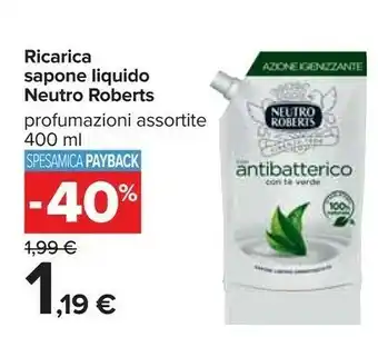 Carrefour Neutro Roberts Ricarica Sapone Liquido offerta