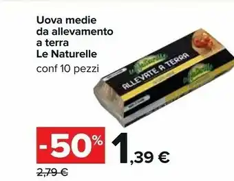 Carrefour Le Naturelle Uova Medie Da Allevamento A Terra offerta