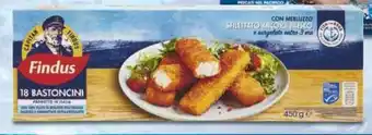Supermercati Piccolo FINDUS BASTONCINI DI MERLUZZO x 18-450 g offerta