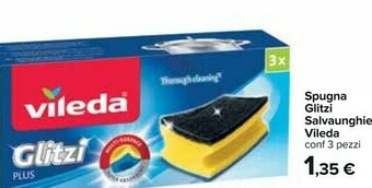 Carrefour Vileda Spugna Glitzi Plus offerta