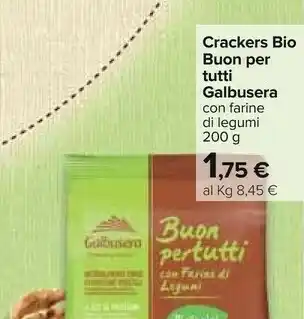 Carrefour Galbusera Buon Per Tutti Con Farine Di Legumi Biologici offerta