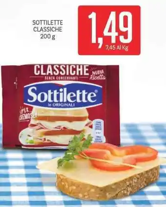Supermercati Piccolo SOTTILETTE CLASSICHE 200 g offerta