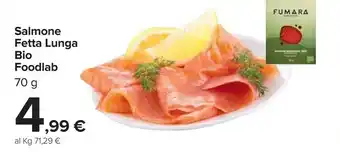 Carrefour Foodlab - Bio Salmone Scozzese Affumicato Taglio Lungo offerta