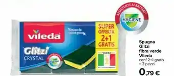 Carrefour Vileda Spugna Glitzi Crystal offerta