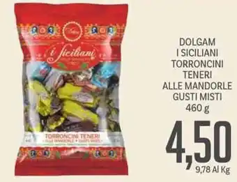 DOLGAM I SICILIANI TORRONCINI TENERI ALLE MANDORLE GUSTI MISTI 460 g