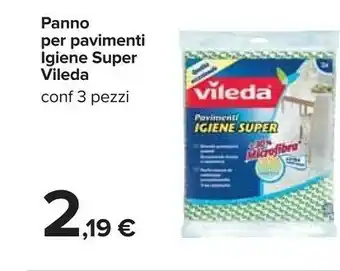 Carrefour Vileda Panno Per Pavimenti Igiene Super offerta