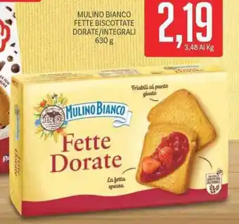 Supermercati Piccolo MULINO BIANCO FETTE BISCOTTATE DORATE/INTEGRALI 630 g offerta