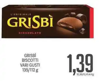 Supermercati Piccolo GRISBI BISCOTTI VARI GUSTI 135/112 g offerta
