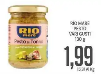 Supermercati Piccolo RIO MARE PESTO VARI GUSTI 130 g offerta