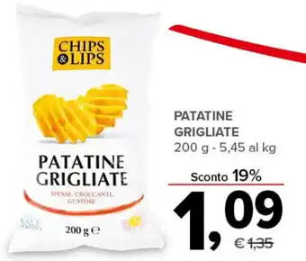 Todis PATATINE GRIGLIATE 200 g offerta