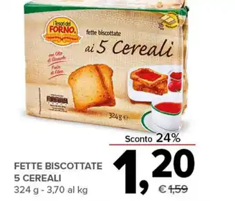 Todis FETTE BISCOTTATE 5 CEREALI 324 g offerta