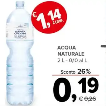 Todis ACQUA NATURALE 2 L - 0,10 l offerta