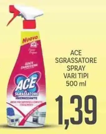 Supermercati Piccolo ACE SGRASSATORE SPRAY VARI TIPI 500 ml offerta