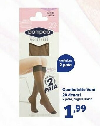 In'S Mercato Pompea Gambaletto Vani 20 Denari offerta