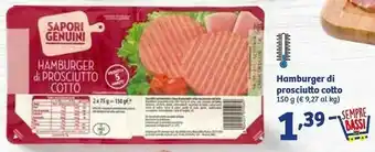 In'S Mercato Sapori genuini Hamburger Di Prosciutto Cotto 150 G(ml) offerta