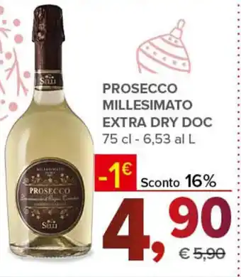 Todis PROSECCO MILLESIMATO EXTRA DRY DOC 75 cl offerta