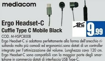 Wellcome Mediacom Cuffie offerta
