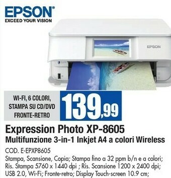 Wellcome Epson Stampante offerta
