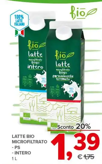 Todis LATTE BIO MICROFILTRATO - PS - INTERO 1 l offerta