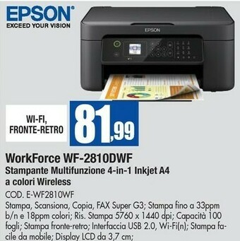 Wellcome Epson Stampante offerta