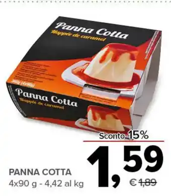 Todis PANNA COTTA 4x90 g offerta