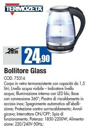 Wellcome Termozeta Bollitore offerta