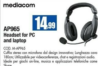 Wellcome Mediacom Cuffie offerta