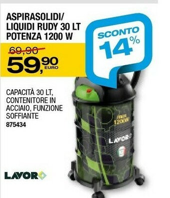 Bricofer Bidone aspiratutto offerta