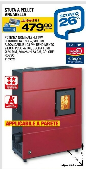 Bricofer Stufe a pellet offerta