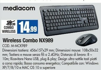 Wellcome Mediacom Tastiera offerta